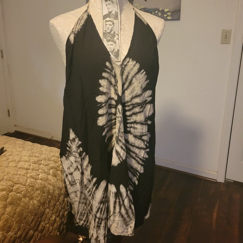Tie Dye Open Back Halter Top